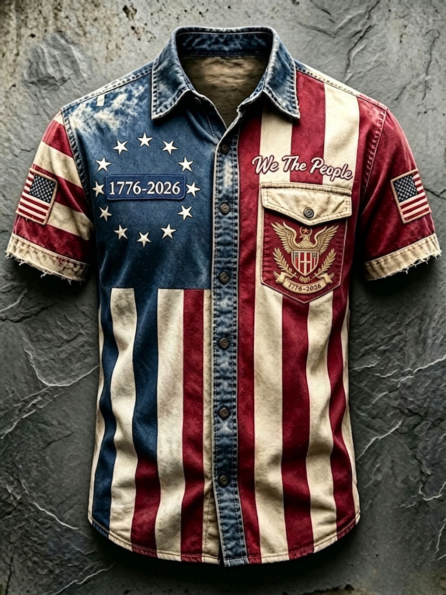 Men'S 250Th Anniversary National Print Shirt
